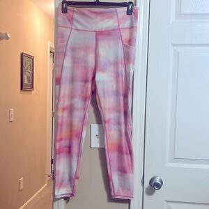 NWOT Adorable colorful workout pants pink/orange/purple by Nine West size L